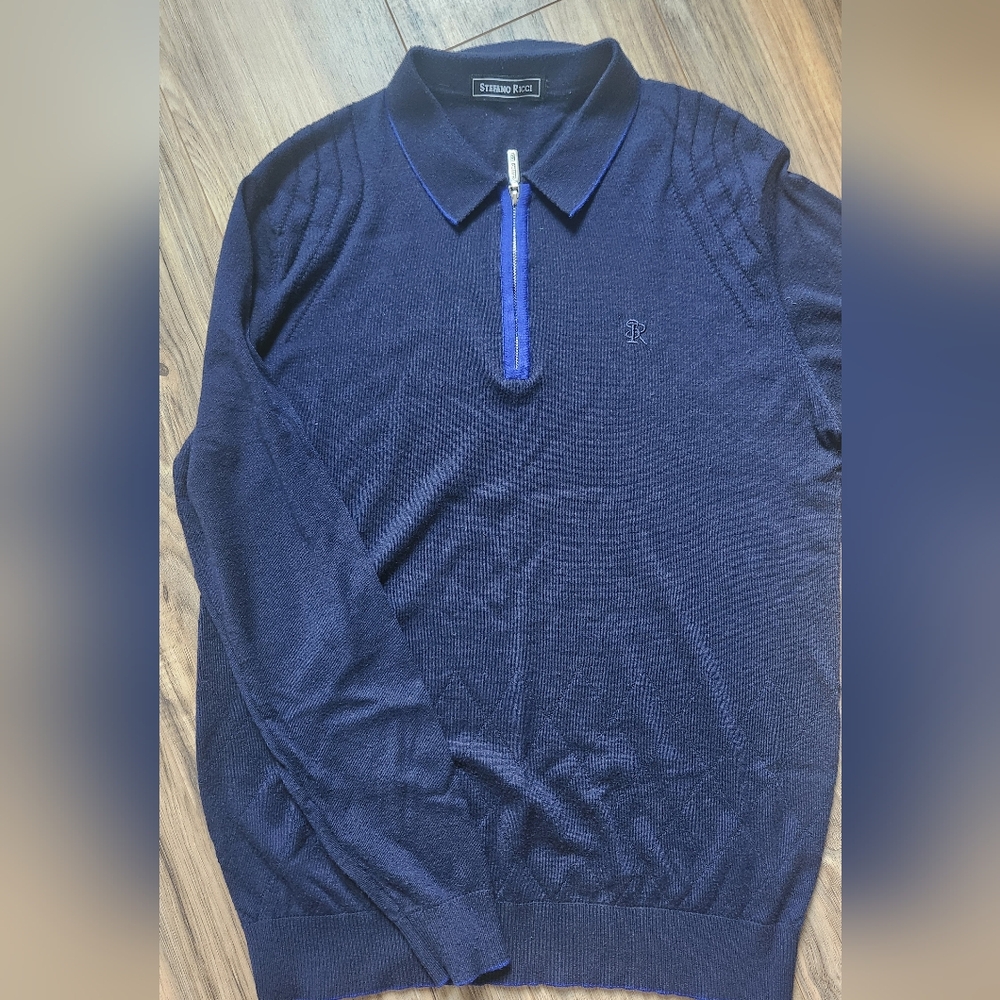Stefano Ricci Cashmere-silk Quarter-zip polo sweater